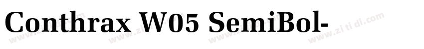 Conthrax W05 SemiBol字体转换